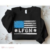 Lfgm American Flag Baseball Fan Sweatshirt thumb 2