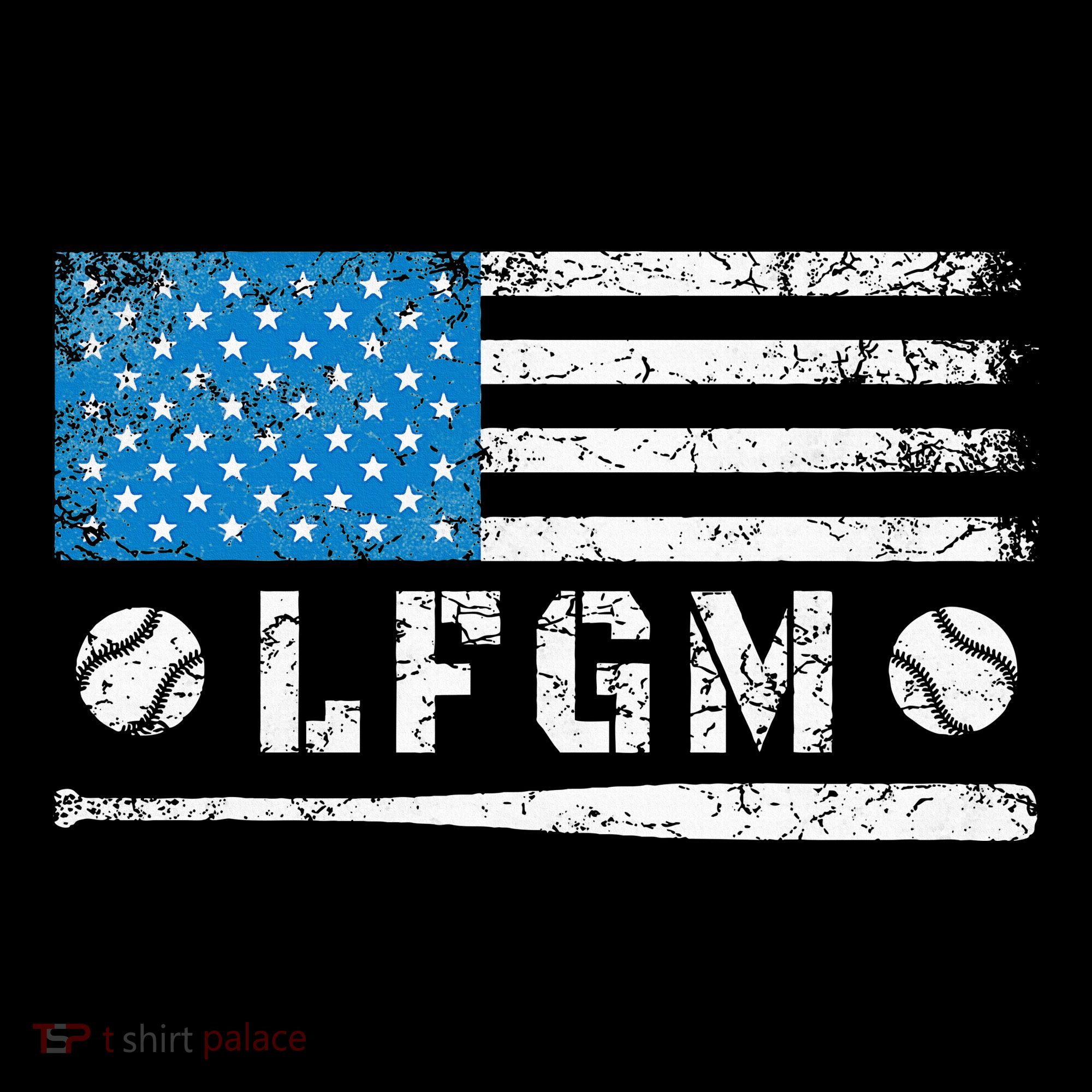 Lfgm American Flag Baseball Fan Sweatshirt