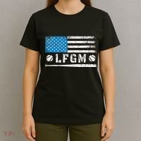 Lfgm American Flag Baseball Fan T-Shirt thumb 4