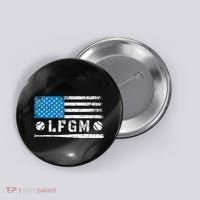 Lfgm American Flag Baseball Fan Button thumb 0