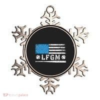 Lfgm American Flag Baseball Fan Ornament thumb 0