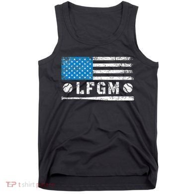 Lfgm American Flag Baseball Fan Tank Top