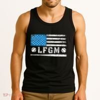 Lfgm American Flag Baseball Fan Tank Top thumb 3