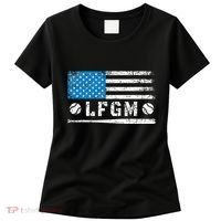 Lfgm American Flag Baseball Fan Women's T-Shirt thumb 0