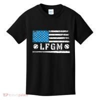 Lfgm American Flag Baseball Fan Kids T-Shirt thumb 0