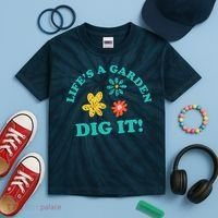 Life's A Garden, DIG IT! Kids Tie-Dye T-Shirt thumb 2