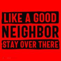 Like A Good Neighbor Funny Sarcastic Santa Hat thumb 1