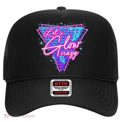 Lets A Glow Crazy Retro Colorful Matching Family Hat