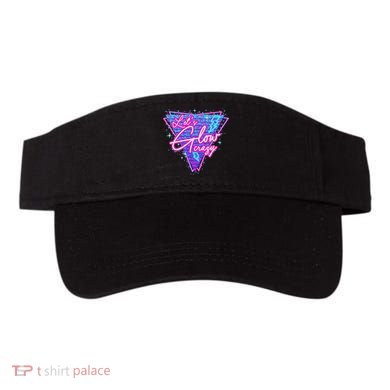 Lets A Glow Crazy Retro Colorful Matching Family Visor