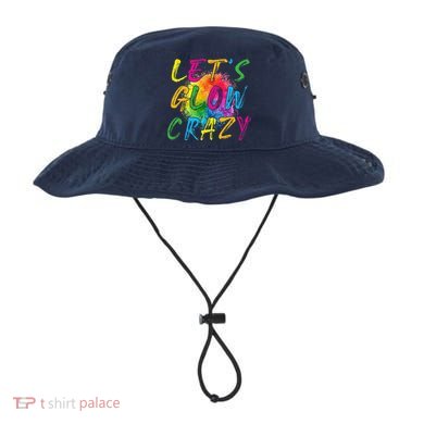 LetS A Glow Crazy Retro Colorful Quote Group Team Tie Dye Bucket Hat