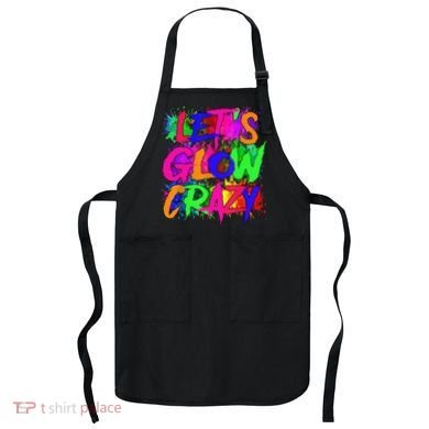 Lets A Glow Crazy Retro Colorful Tie Dye Apron