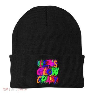 Lets A Glow Crazy Retro Colorful Tie Dye Beanie
