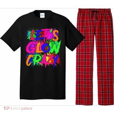 Lets A Glow Crazy Retro Colorful Tie Dye Pajama Set
