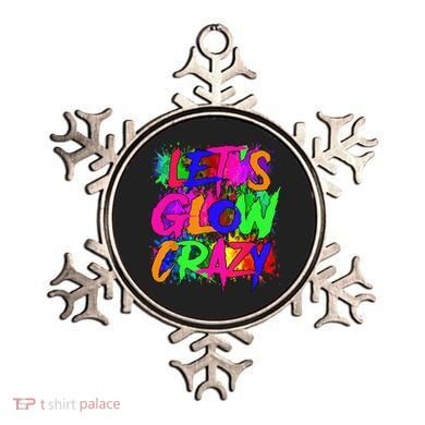 Lets A Glow Crazy Retro Colorful Tie Dye Ornament