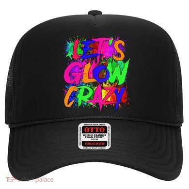 Lets A Glow Crazy Retro Colorful Tie Dye Hat