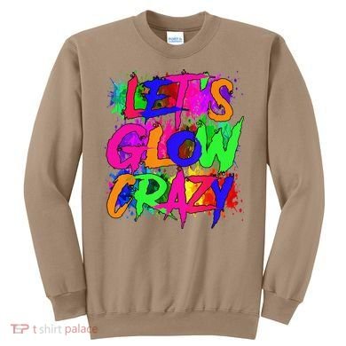 Lets A Glow Crazy Retro Colorful Tie Dye Sweatshirt