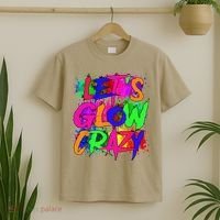 Lets A Glow Crazy Retro Colorful Tie Dye T-Shirt thumb 2
