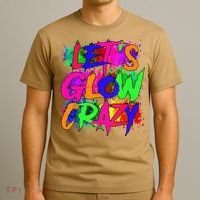 Lets A Glow Crazy Retro Colorful Tie Dye T-Shirt thumb 3
