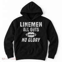 Lineman All Guts No Glory Football Lineman Hoodie thumb 0