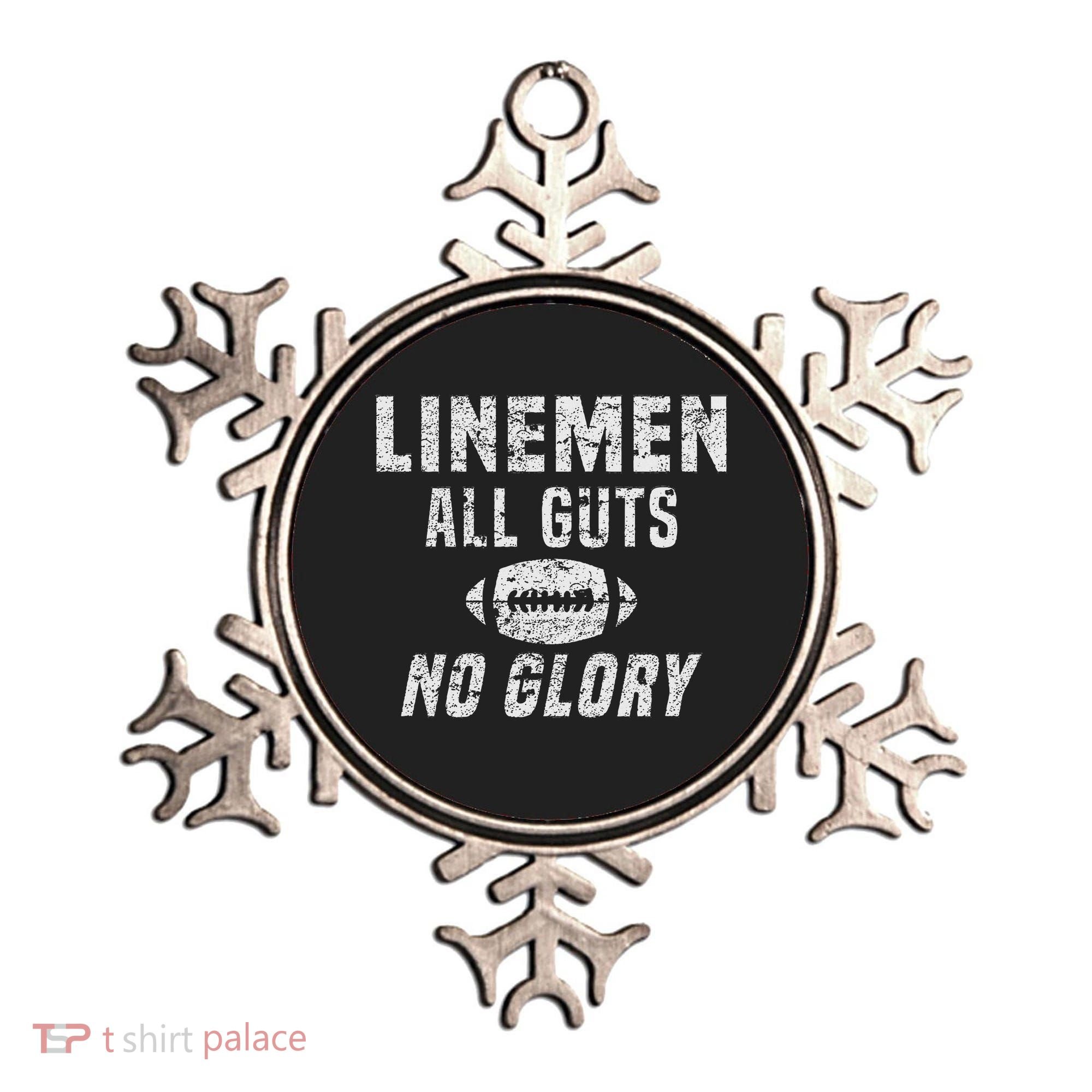 Lineman All Guts No Glory Football Lineman Ornament