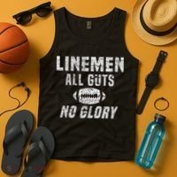 Lineman All Guts No Glory Football Lineman Tank Top thumb 4
