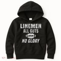 Lineman All Guts No Glory Football Lineman Kids Hoodie thumb 0
