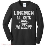 Lineman All Guts No Glory Football Lineman Kids Long Sleeve Shirt thumb 0