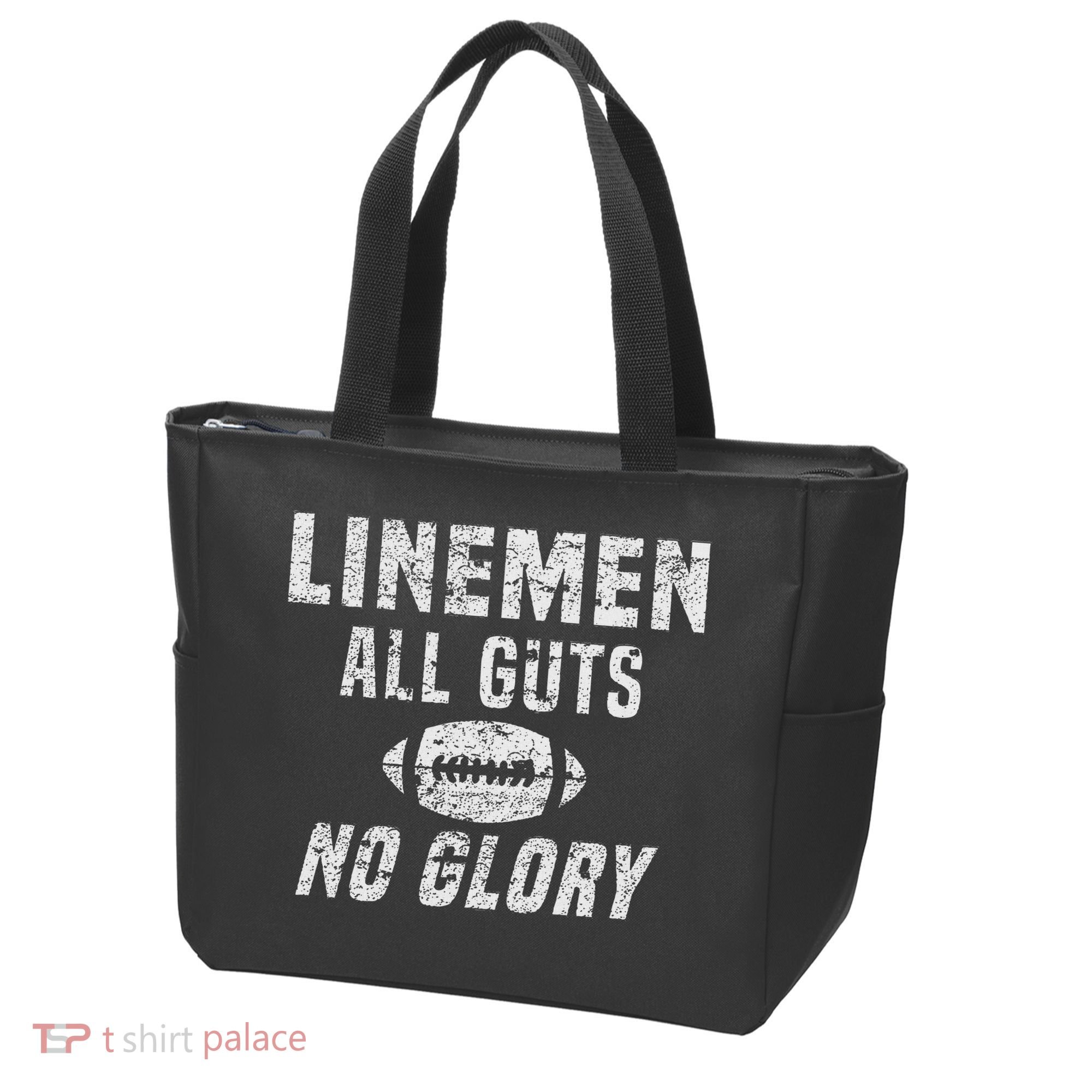Lineman All Guts No Glory Football Lineman Tote Bag
