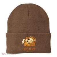 Lion And Girl I Will Trust In You Psalm 56 : 3 Beanie thumb 0