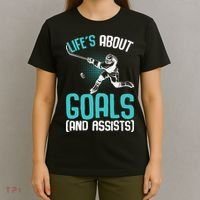 Life´s About Goals Hockey Player Ice Hockey Boy T-Shirt thumb 4