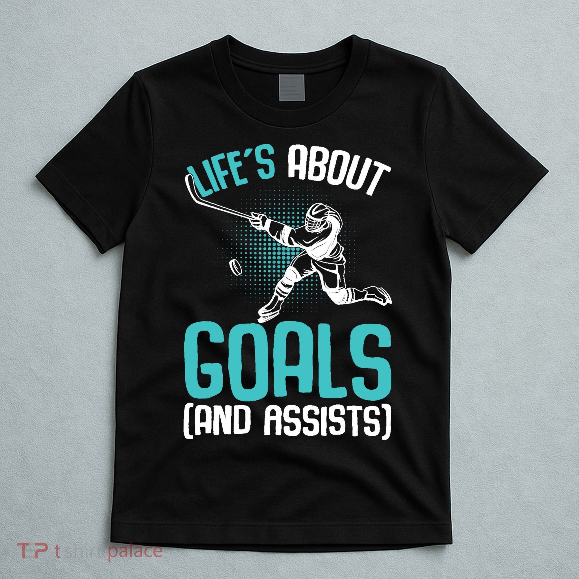 Life´s About Goals Hockey Player Ice Hockey Boy T-Shirt