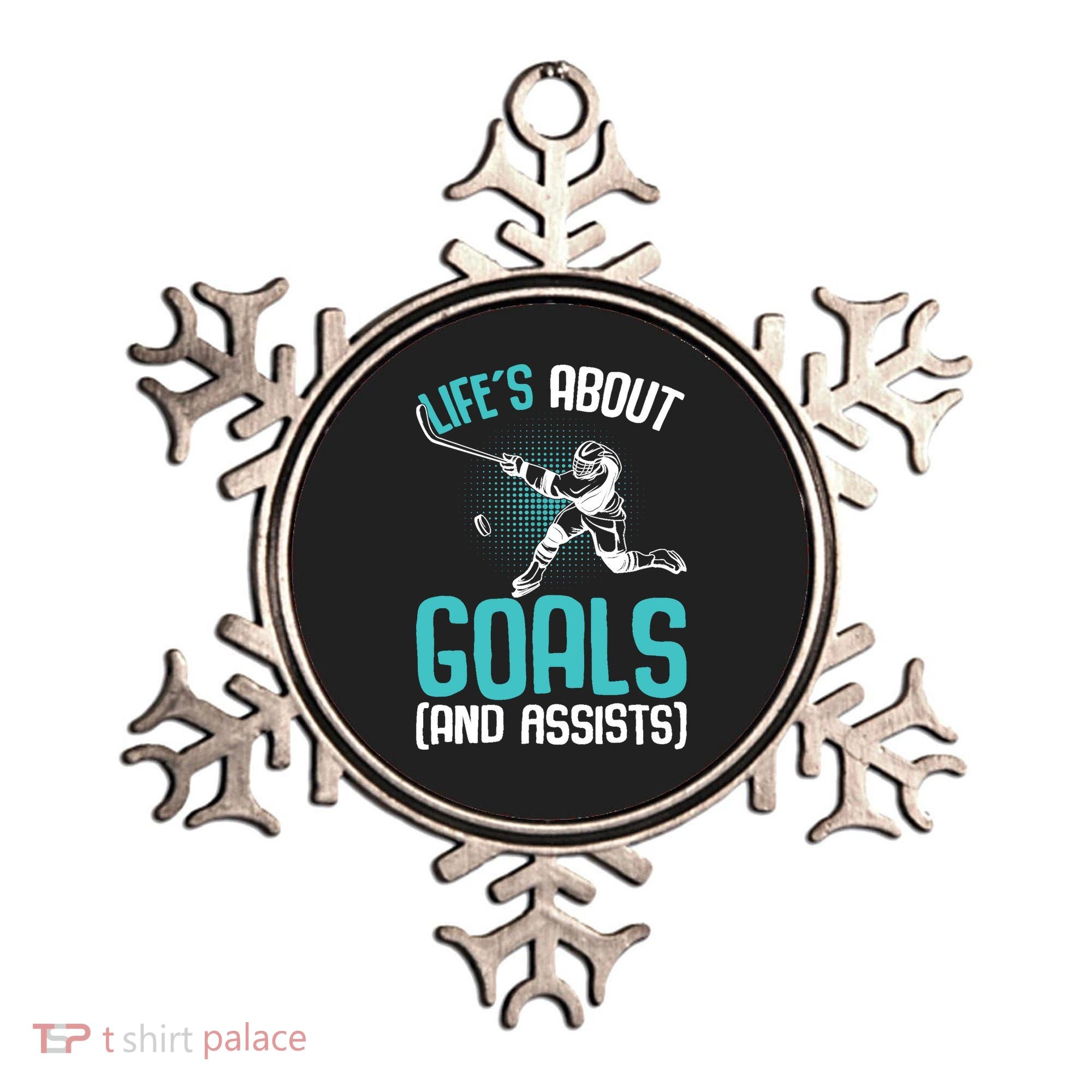 Life´s About Goals Hockey Player Ice Hockey Boy Ornament