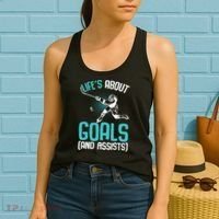 Life´s About Goals Hockey Player Ice Hockey Boy Women's Tank Top thumb 2