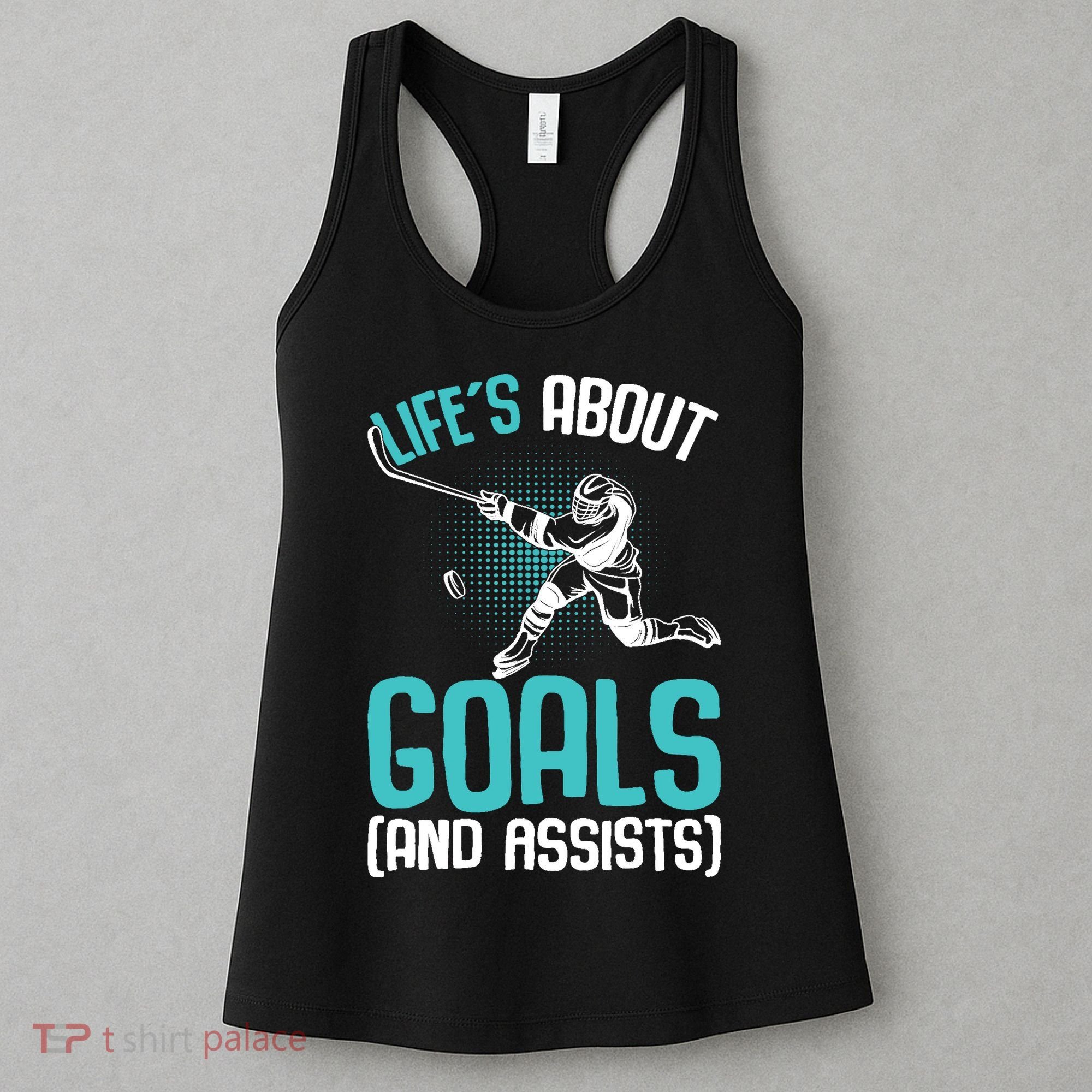 Life´s About Goals Hockey Player Ice Hockey Boy Women's Tank Top