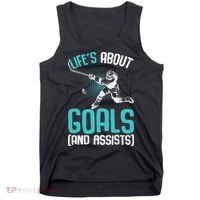 Life´s About Goals Hockey Player Ice Hockey Boy Tank Top thumb 0