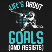 Life´s About Goals Hockey Player Ice Hockey Boy Kids Sweatshirt thumb 2