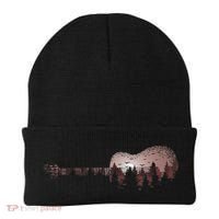Landscape Acoustic Guitar Forest Trees Musician Guitarist Beanie thumb 0
