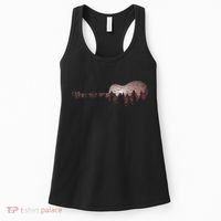 Landscape Acoustic Guitar Forest Trees Musician Guitarist Women's Tank Top thumb 0
