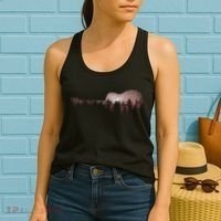 Landscape Acoustic Guitar Forest Trees Musician Guitarist Women's Tank Top thumb 2