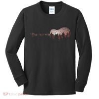 Landscape Acoustic Guitar Forest Trees Musician Guitarist Kids Long Sleeve Shirt thumb 0