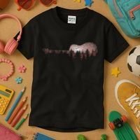 Landscape Acoustic Guitar Forest Trees Musician Guitarist Kids T-Shirt thumb 3