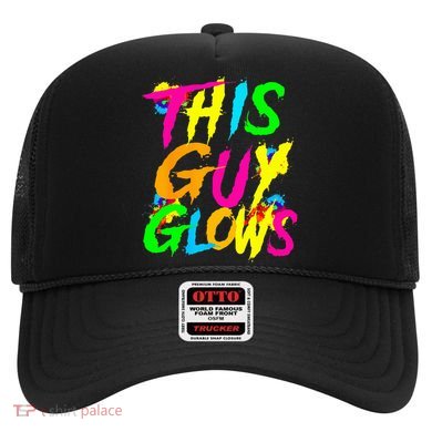 Lets A Glow Crazy Retro Colorful Quote Group Team Tie Dye Hat