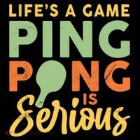 Life's A Game Ping Pong Is Serious Table Tennis Paddle Coffee Mug thumb 5