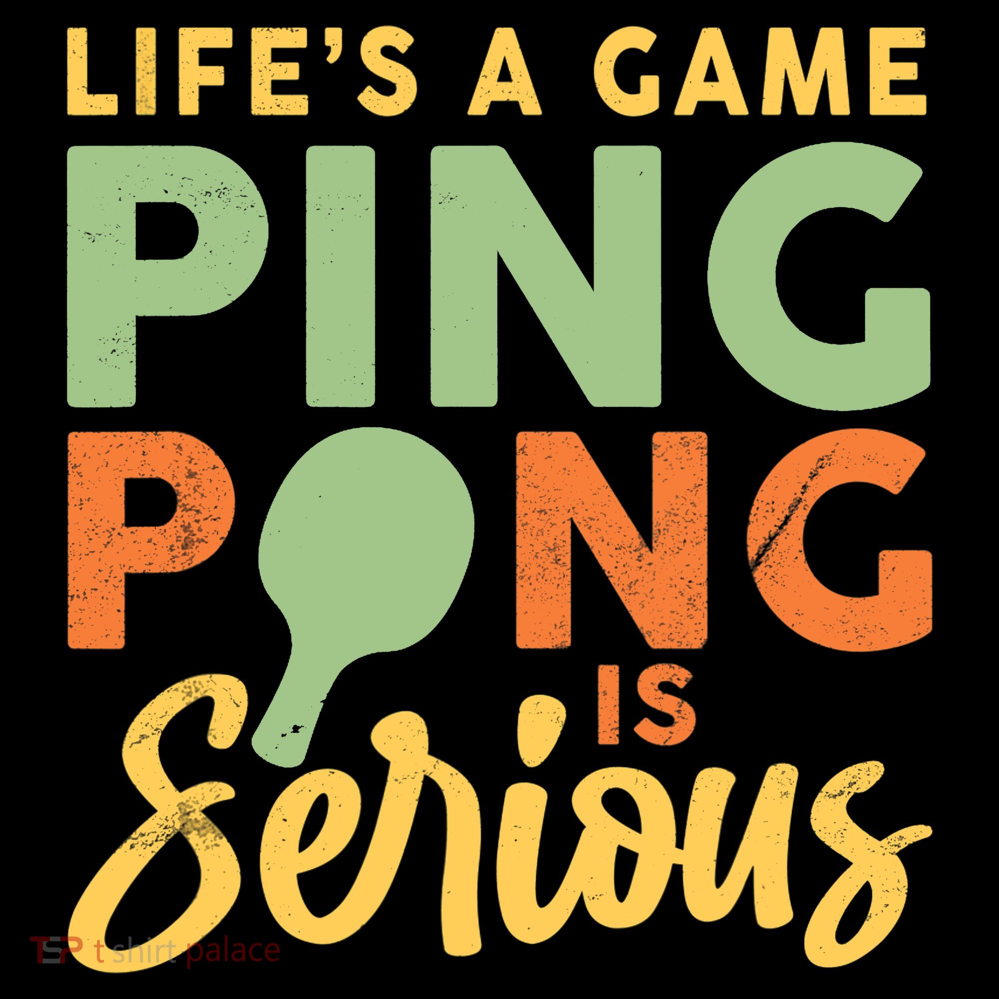 Life's A Game Ping Pong Is Serious Table Tennis Paddle Coffee Mug