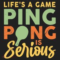 Life's A Game Ping Pong Is Serious Table Tennis Paddle Tumbler thumb 3