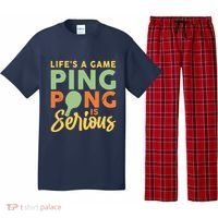 Life's A Game Ping Pong Is Serious Table Tennis Paddle Pajama Set thumb 0