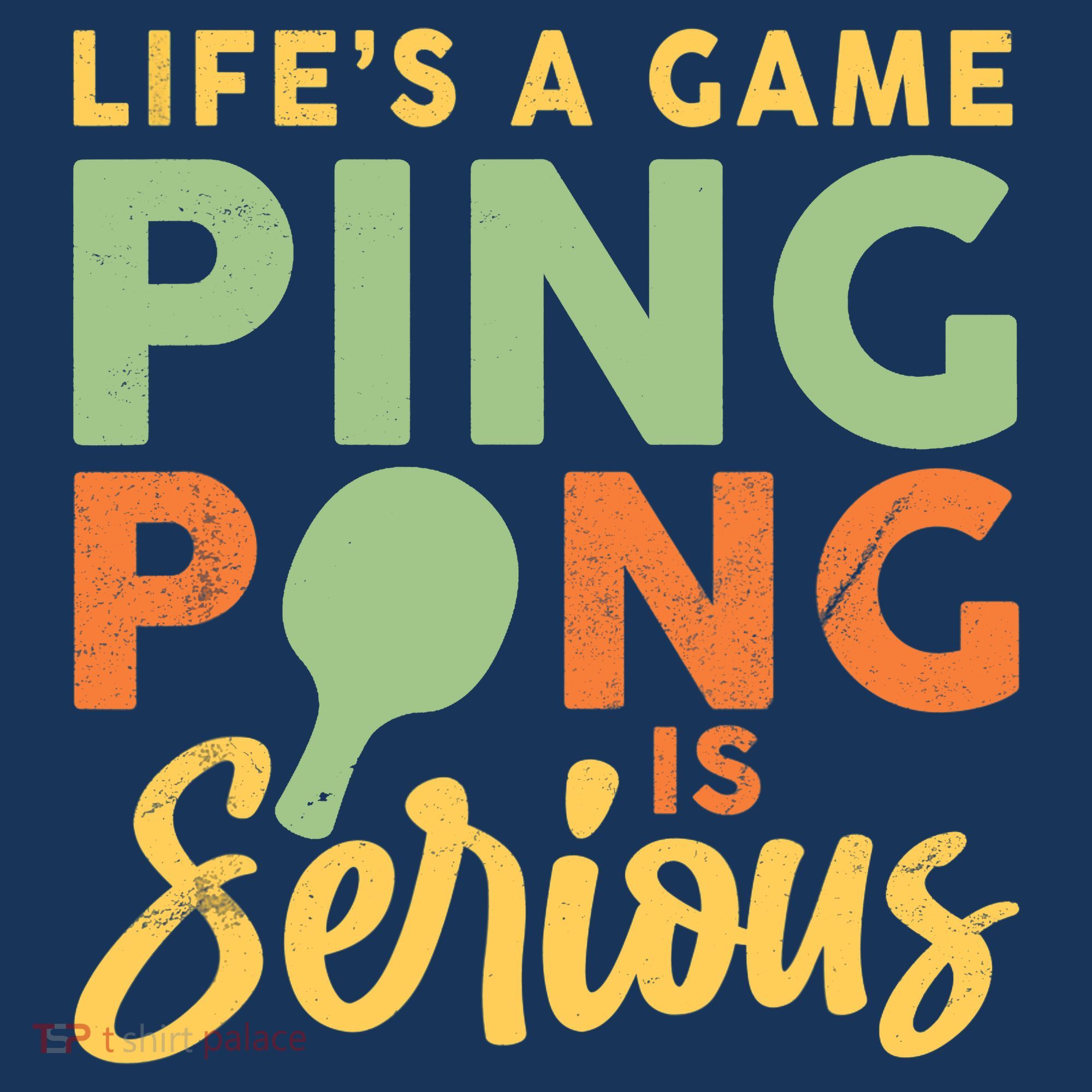 Life's A Game Ping Pong Is Serious Table Tennis Paddle Women's Hoodie