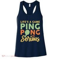 Life's A Game Ping Pong Is Serious Table Tennis Paddle Women's Tank Top thumb 0