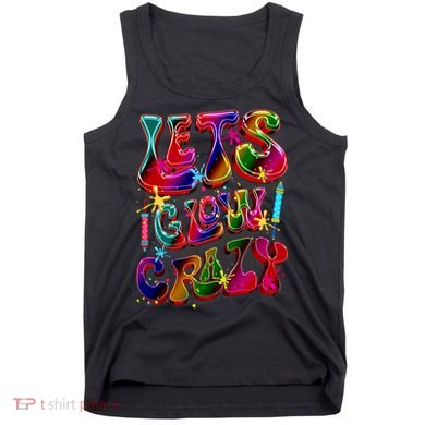 Lets A Glow Crazy Colorful Group Team Tie Dye Tank Top