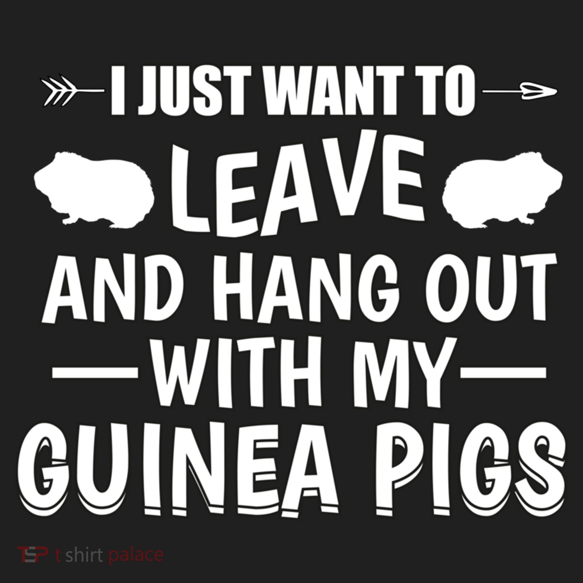 Leave And Hang Out With Guinea Pigs Gift Guinea Pig Funny Gift Golf Towel